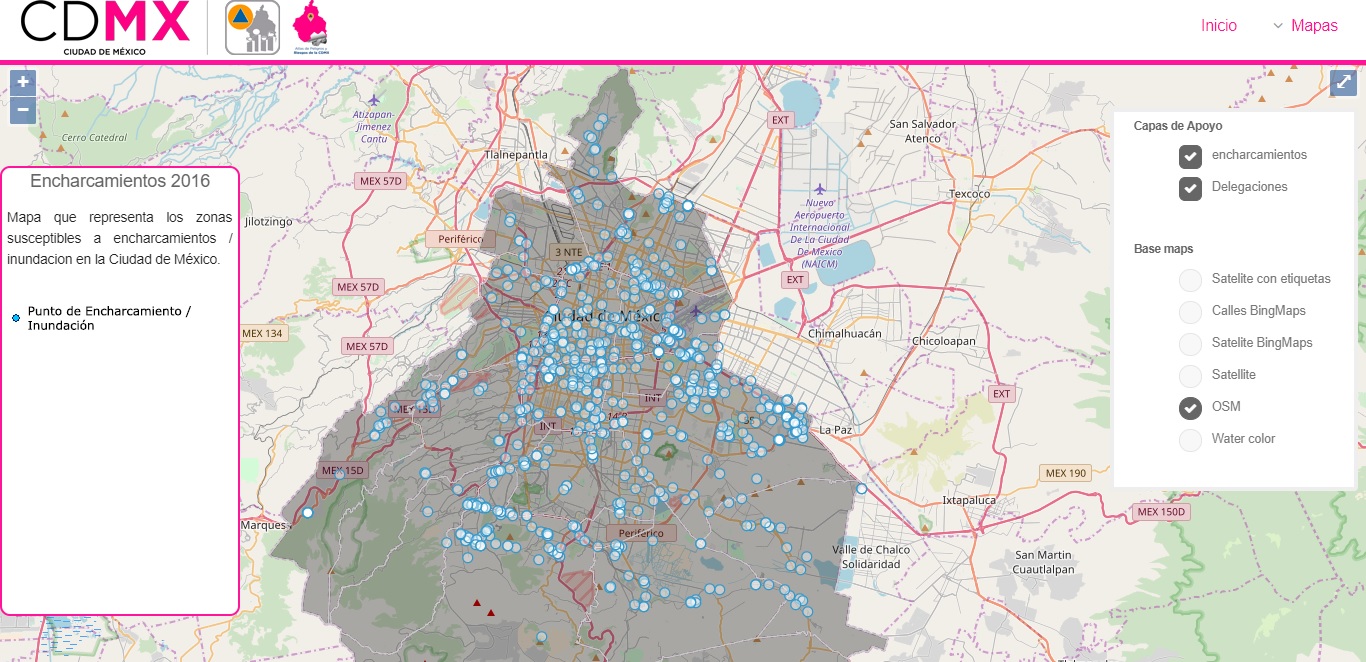 atlas de riesgo encharcamientos