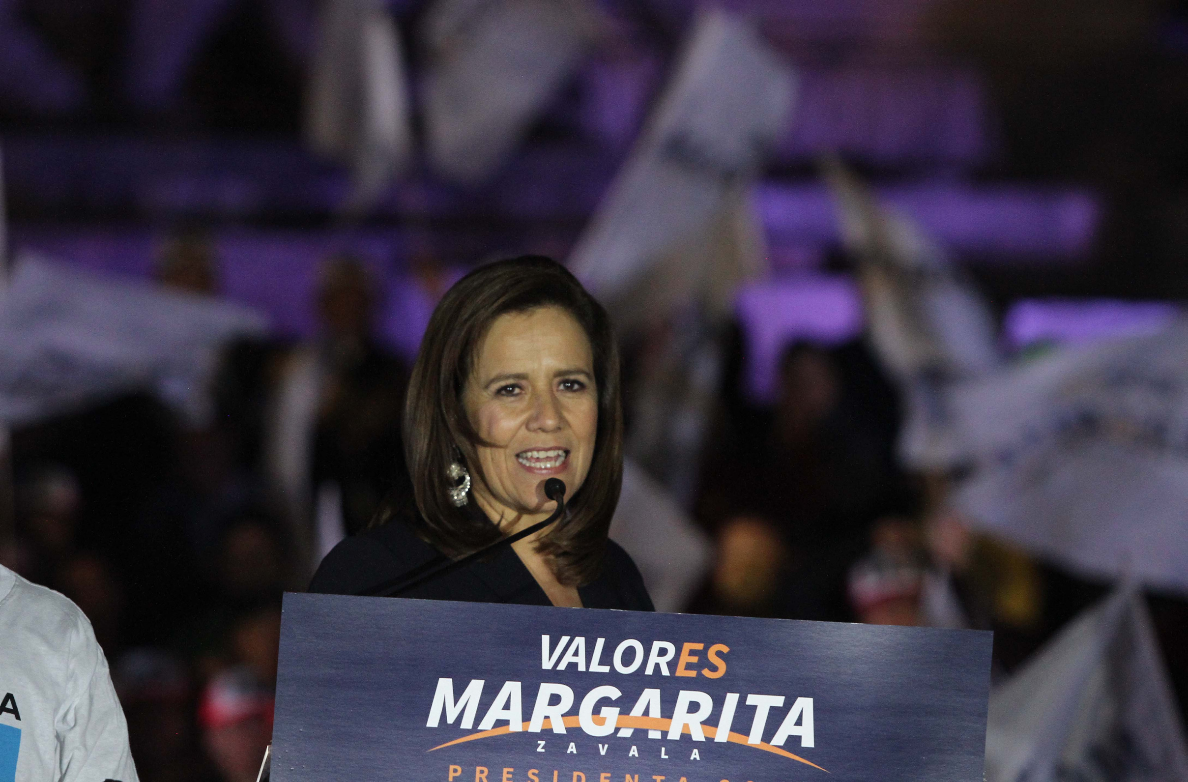 Asegura Margarita Zavala que derrotará a la “maquinaria" de los partidos políticos