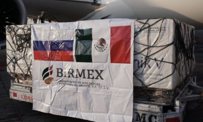 Llegaron a México 500 mil dosis de la vacuna Sputnik V