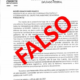 Carta falsa de Edelmiro Santos Díaz