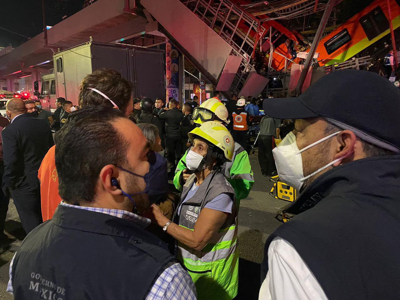 “Una trabe se venció”: Claudia Sheinbaum sobre desplome de tren del Metro