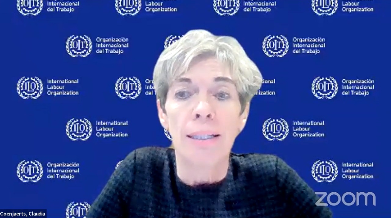 Claudia Coenjaerts, funcionaria de la OIT