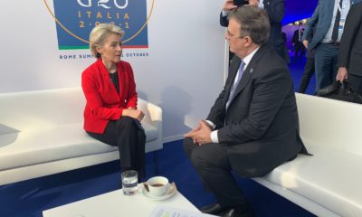 Marcelo Ebrard conversó con Ursula von der Leyen en el G20 / @SRE_mx