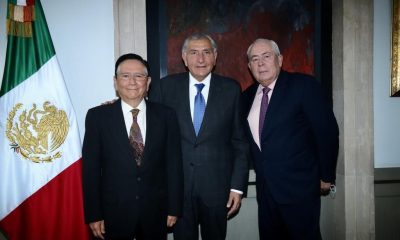 De izquierda a derecha: Ignacio Ovalle, Adán Augusto López y Leonel Cota / @SEGOB_mx