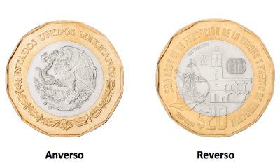 Moneda conmemorativa de los 500 años del Puerto de Veracruz