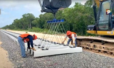 Obras de construcción del Tren Maya / @TrenMayaMX