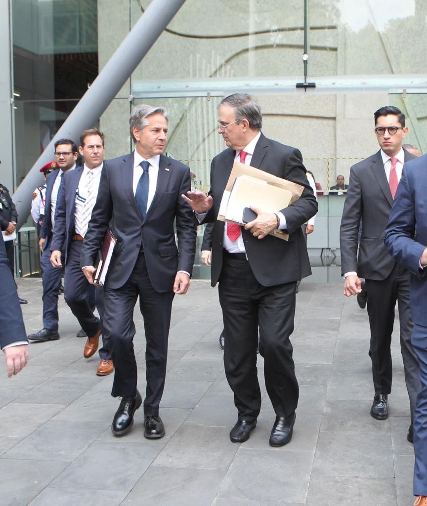 Ebrard y Blinken hablan de migración y el creciente tráfico de fentanilo