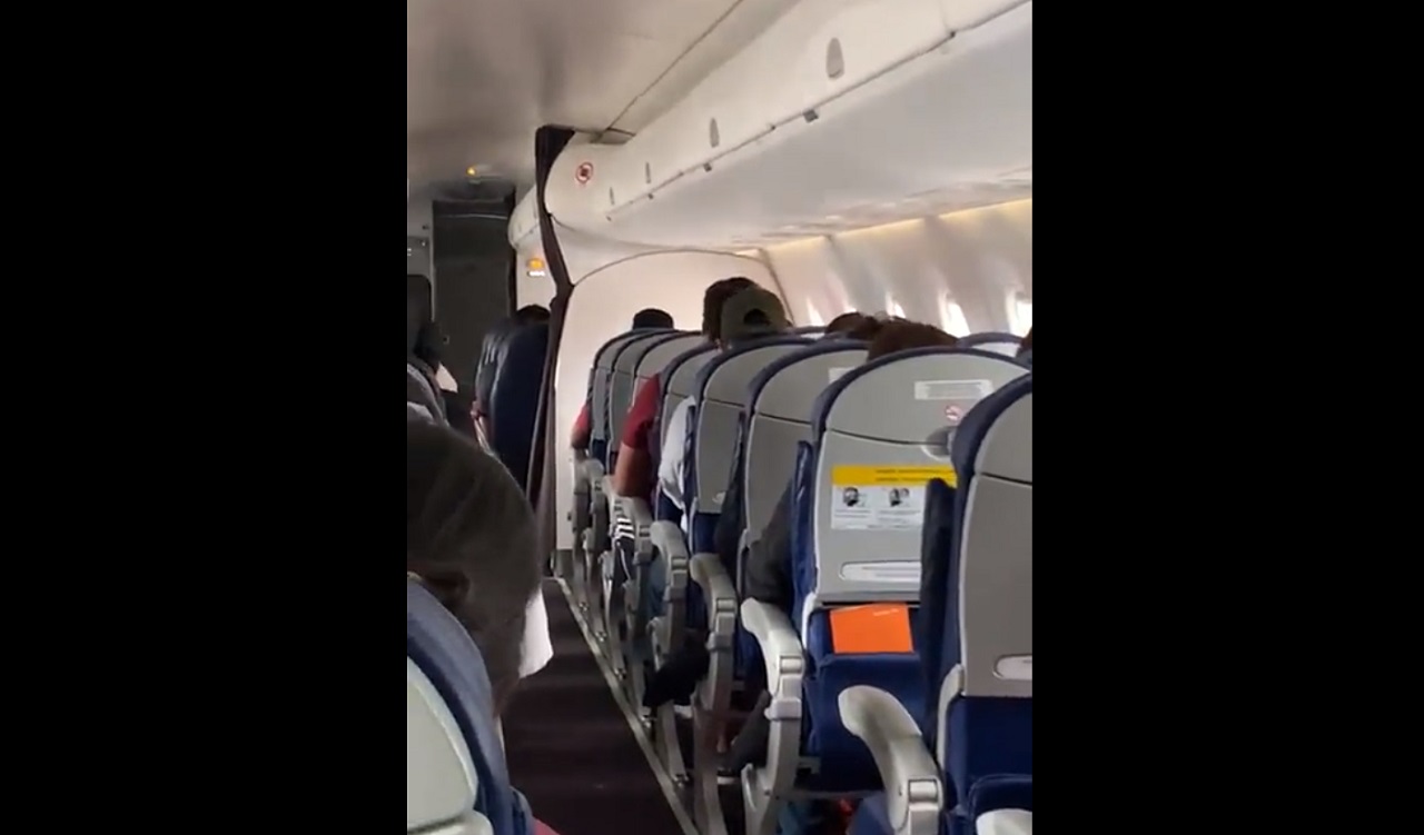 Avión de Aeroméxico abortó operación de despegue en el AIFA