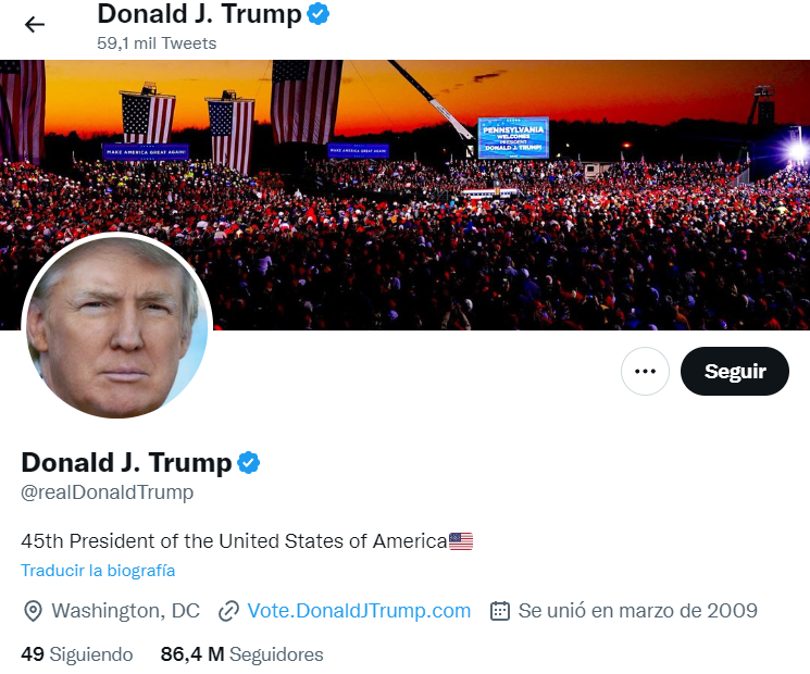 Elon Musk restablecerá la cuenta de Twitter de Trump