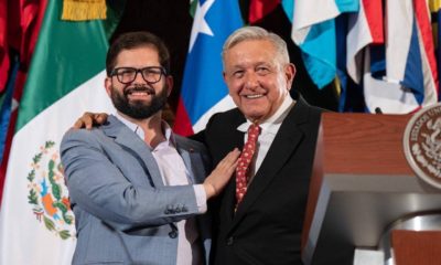 Gabriel Boric y Andrés Manuel López Obrador / @gabrielboric