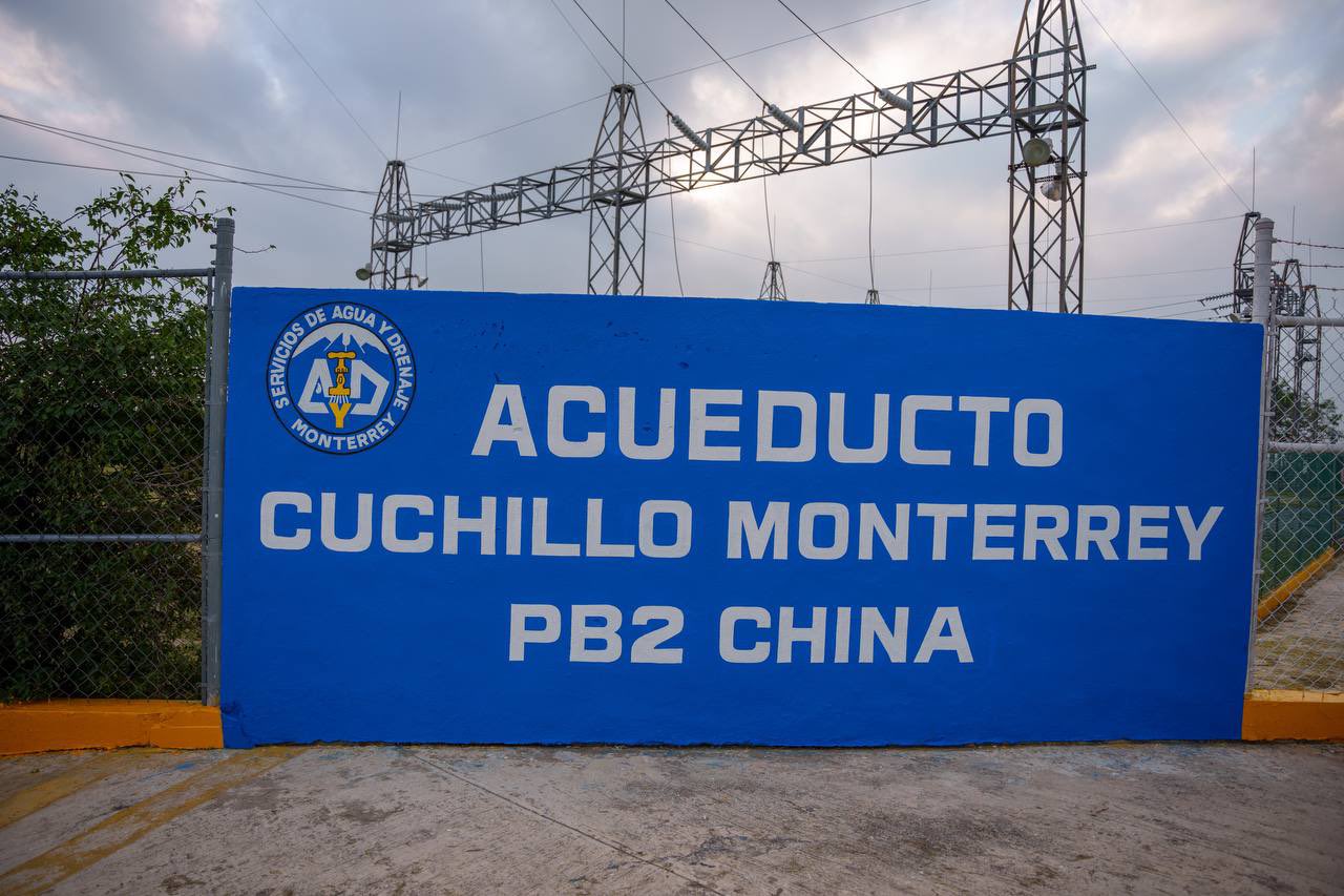 AMLO visita obras de acueducto El Cuchillo II de NL; promete que “no faltará agua”