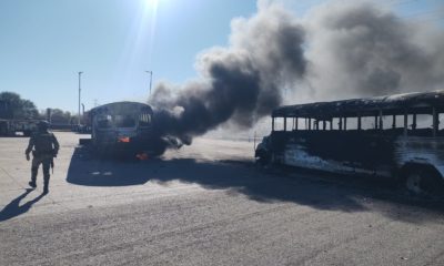 Autobuses quemados por captura de Ovidio Guzmán