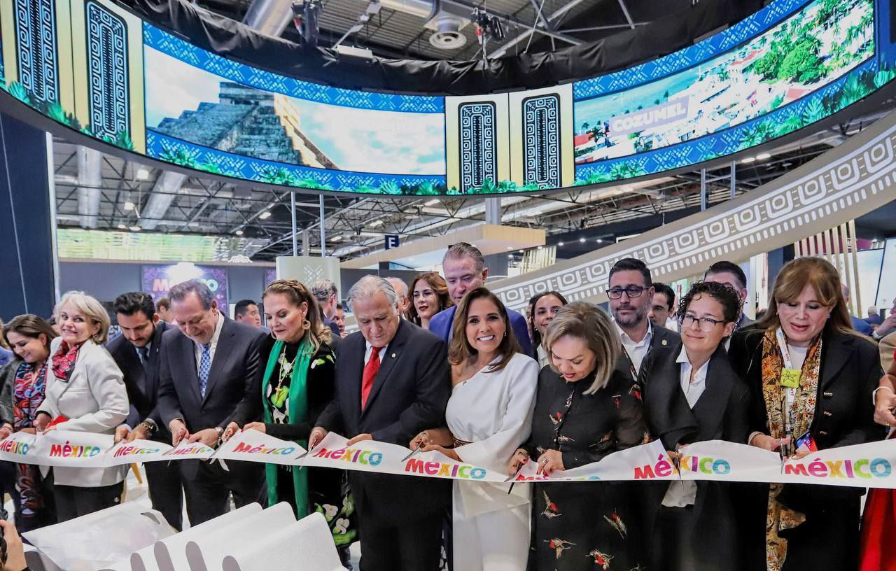 México promueve sus atractivos turísticos en Fitur; Miguel Torruco inauguró el pabellón del país