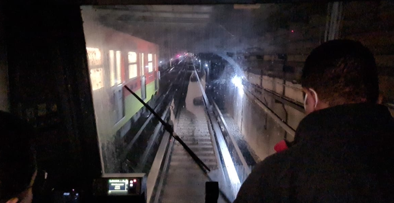 Tras accidente, inician pruebas en la Línea 3 del Metro con trenes vacíos (VIDEO)