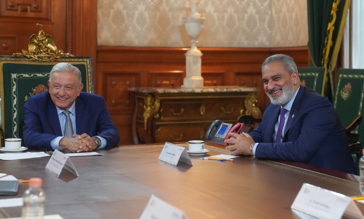 AMLO se reúne con Haitham Al-Ghais, secretario general de la OPEP