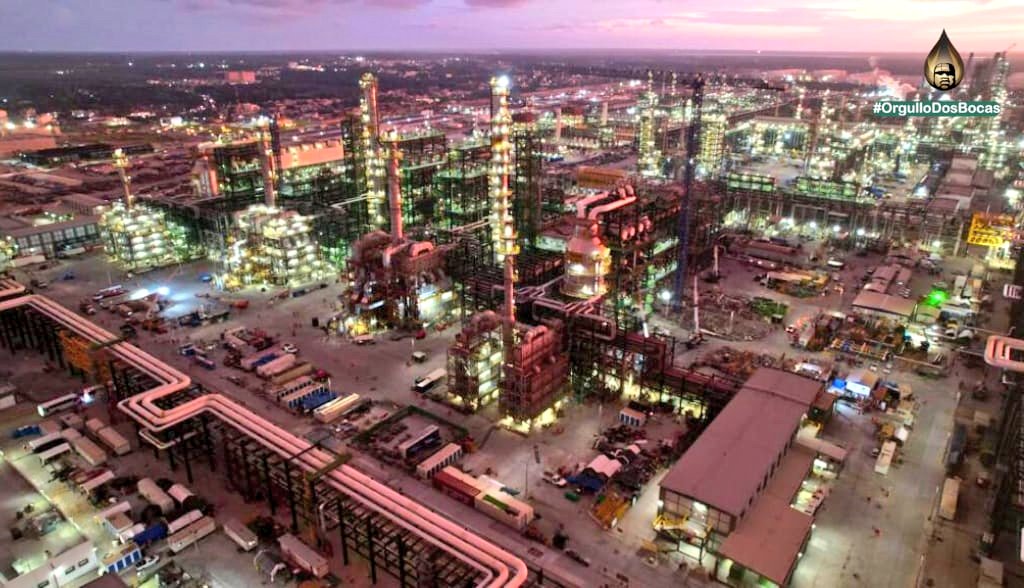 Refinería Olmeca ya empezó a “cargar crudo”: AMLO